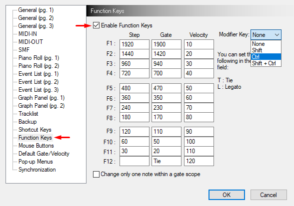 domino mouse buttons settings