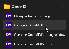 omnimidi start menu folder