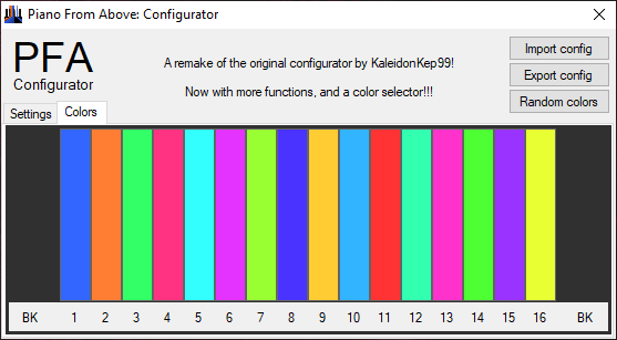 piano from above configurator colors tab
